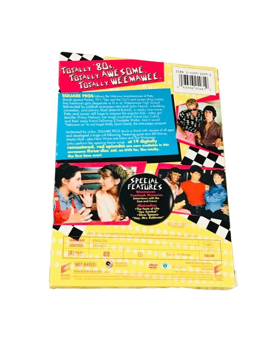 1980's Classic Tv Show Square Pegs Complete Series DVD Set